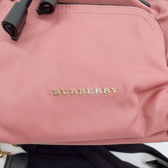 Burberry Small Rucksack Crossbody Backpack Mauve Pink Authentic Limited Edition